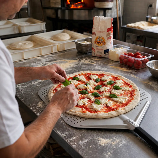 Pelle à Pizza Perforée XXL 50 cm | Grand Format