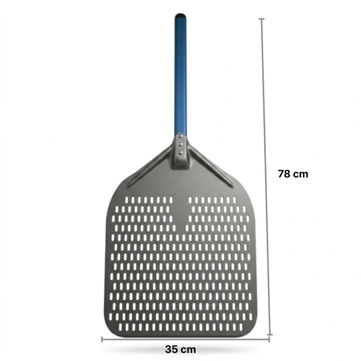 Pelle à Pizza Perforée 30–35 cm | Aluminium