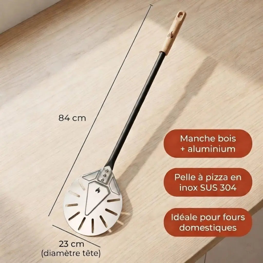 Petite pelle à pizza en inox