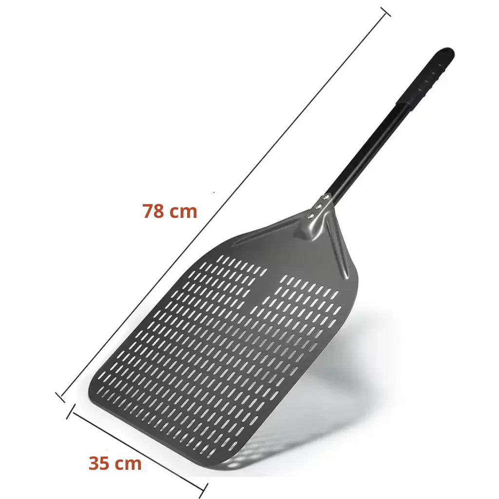 Pelle à Pizza Perforée 30-35 cm | Poignée Antidérapante