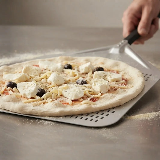 Pelle à Pizza Perforée XXL 50 cm | Grand Format