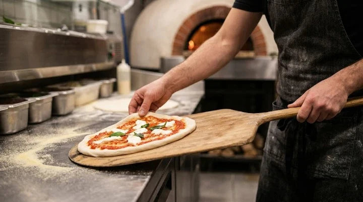 Préparer la pizza sur le plan de travail ou directement sur la pelle : quel choix est le plus sûr ?