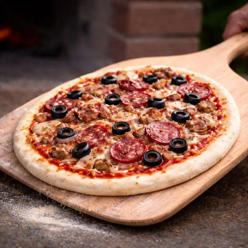 Comment faire glisser la pizza sur la pelle ?