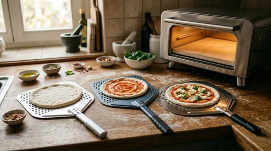 Pelle à pizza en aluminium brut, anodisé ou inox : ce que ça change