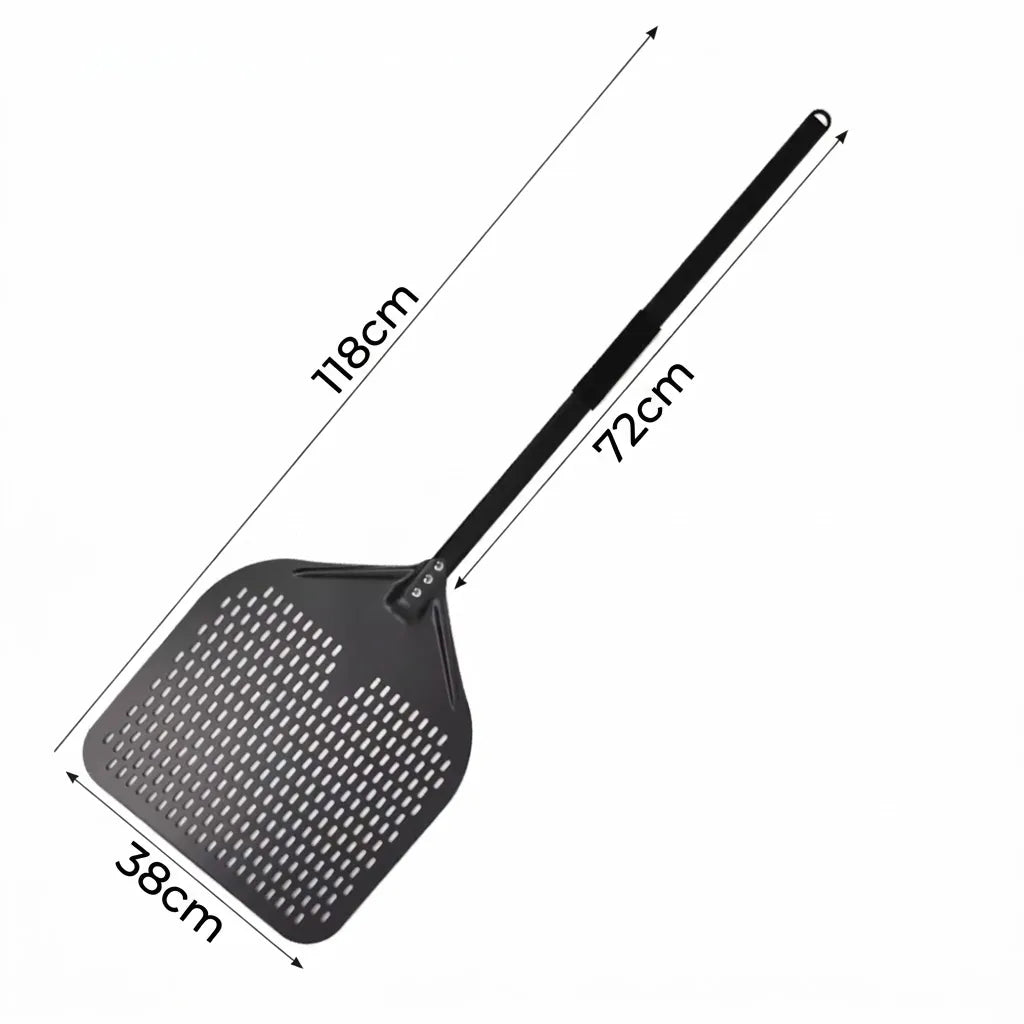 Pelle à Pizza Perforée 38 cm | Longueur au choix