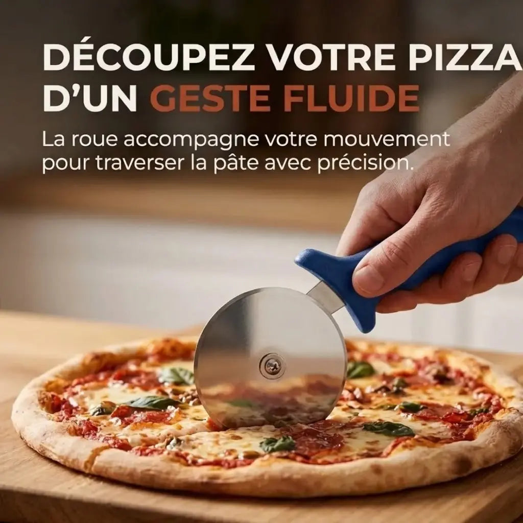 Spatule à Pizza et Coupe-pizza | Bleu