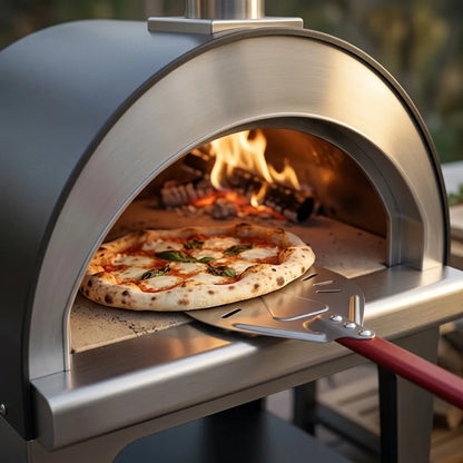 Longue Pelle à Pizza Rotation 18–23 cm | Manche Rouge