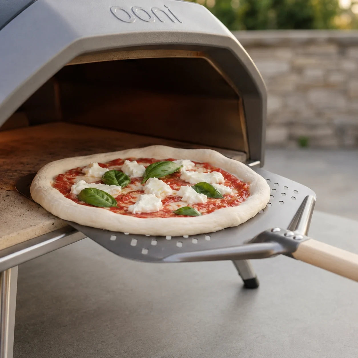 Pelle à Pizza Perforée 30-35 cm | Bord Biseauté | Bois