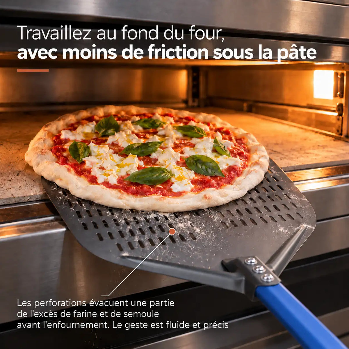 Kit Pelle à Pizza professionnel | Bleu