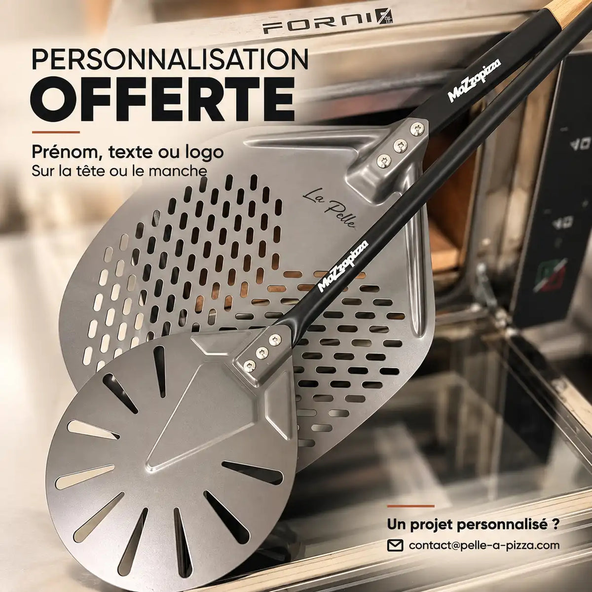 Pelle à Pizza Perforée 35 cm | Ronde