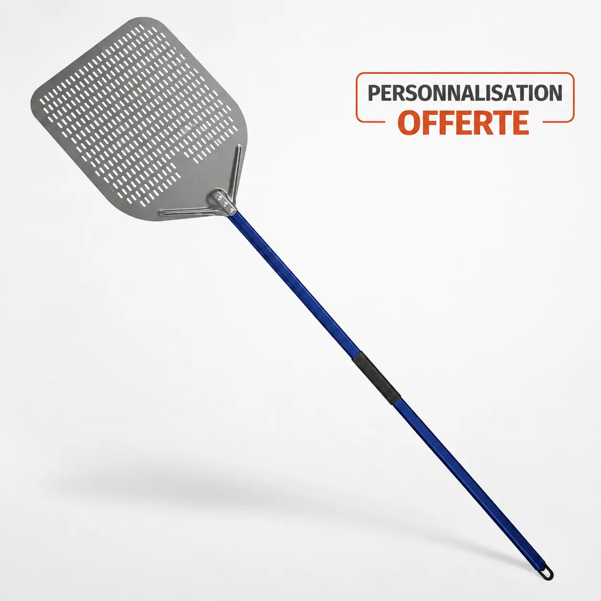Longue Pelle à Pizza Perforée 40 cm | Manche Bleu