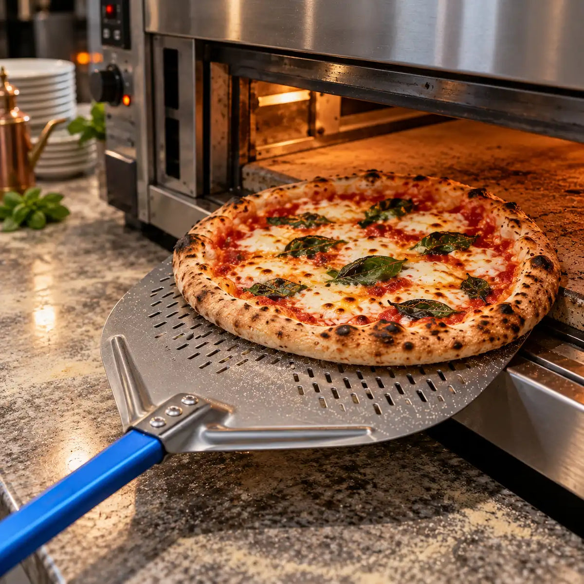 Pelle à Pizza Perforée 35 cm | Ronde