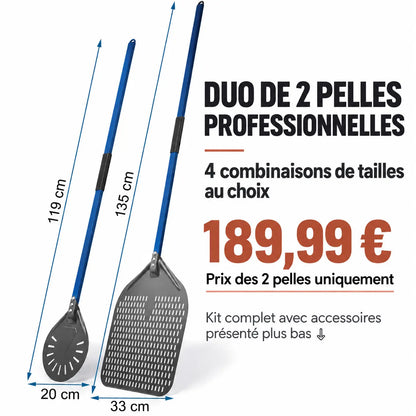 Kit Pelle à Pizza professionnel | Bleu