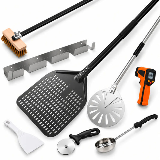 Set Pelle à Pizza professionnel | Aluminium anodisé dur et inox 304