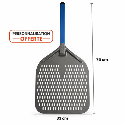 Pelle à Pizza Perforée 30–35 cm | Aluminium bleu