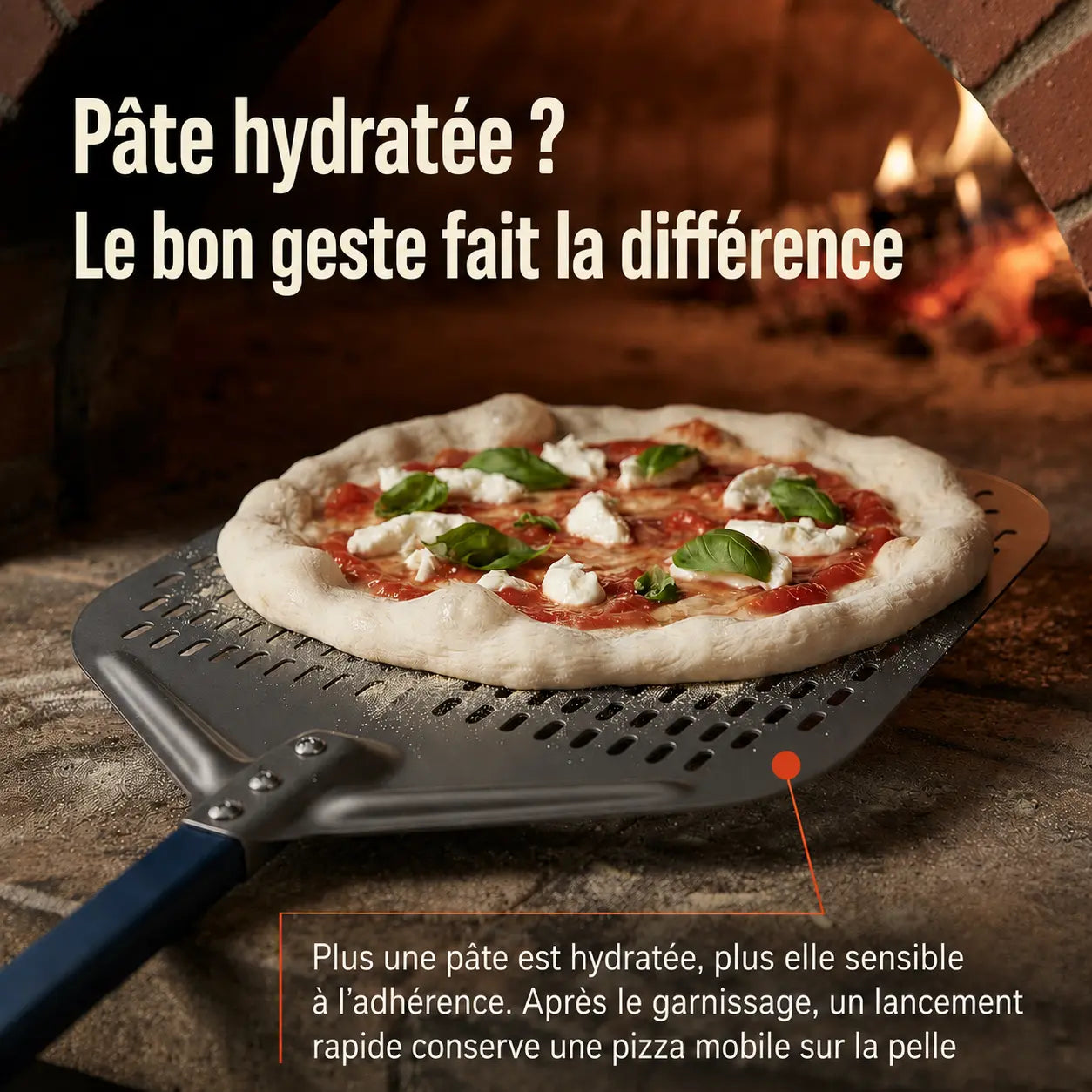 Pelle à Pizza Perforée 30–35 cm | Aluminium