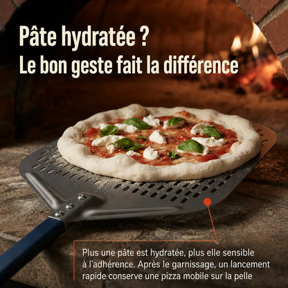 Pelle à Pizza Perforée 30–35 cm | Aluminium