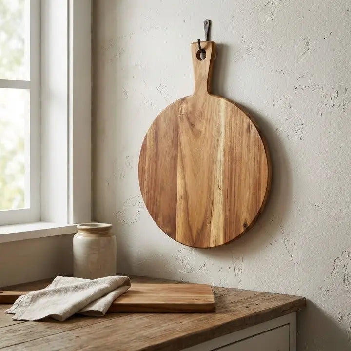 Pelle à pizza bois ronde