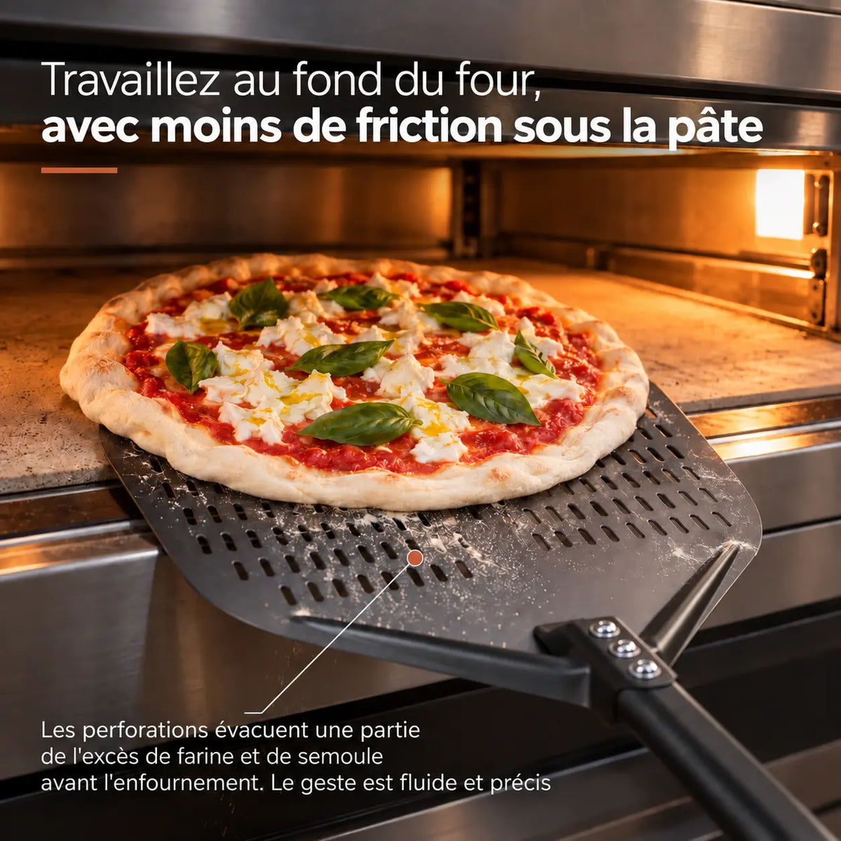 Kit Pelle à Pizza professionnel | Noir
