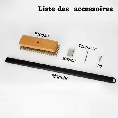 Brosse Four à Pizza En Laiton | ø17 cm - ø19.5 cm