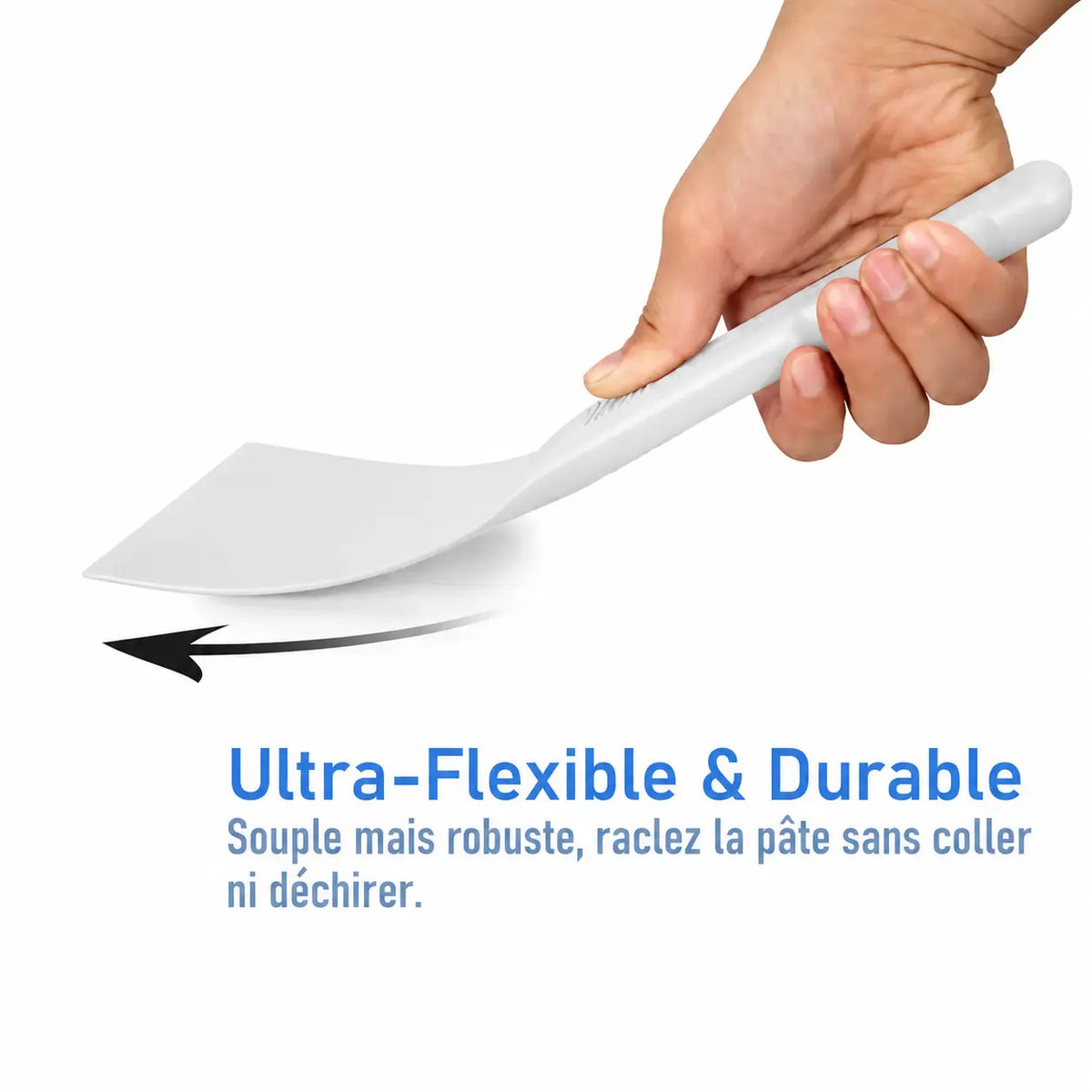 Spatule à Pizza Blanc | Coupe-Pâte Flexible