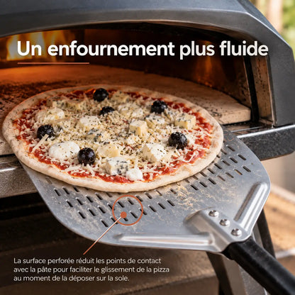Pelle à Pizza Perforée 30–35 cm | Antidérapante