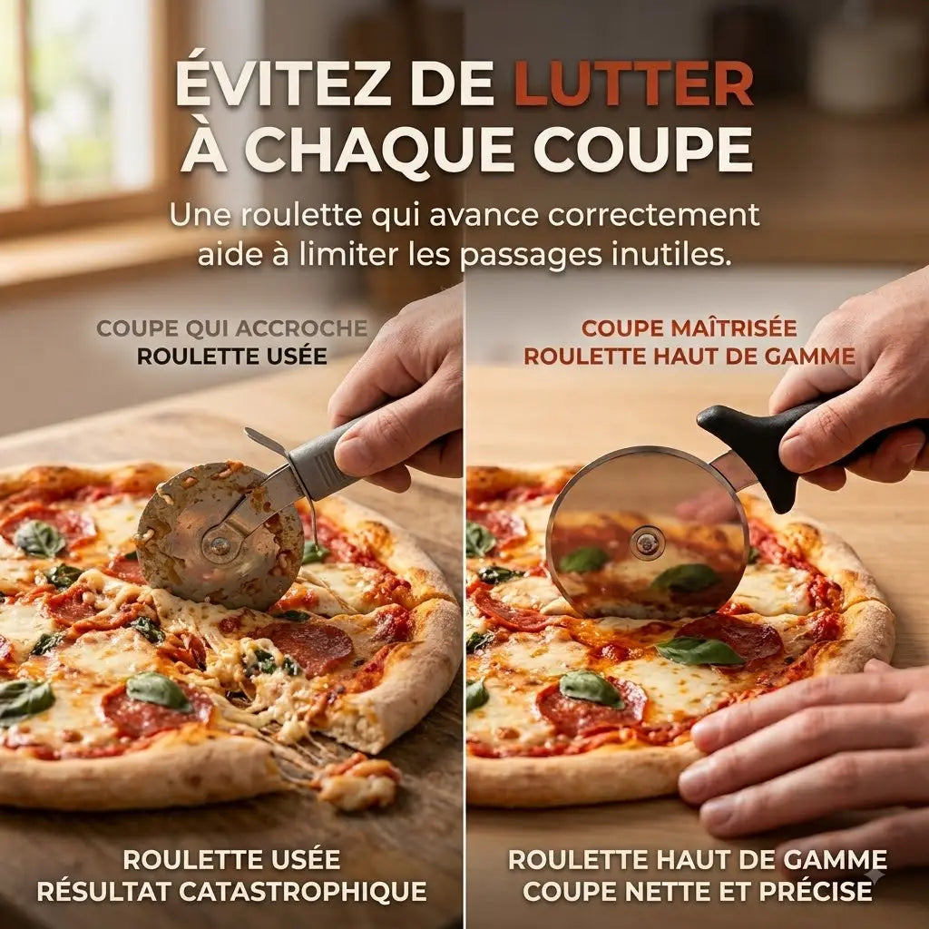 Coupe-pizza en Acier Inoxydable | 24,5 cm