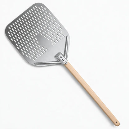 Pelle à Pizza Perforée 30–35 cm | Manche Bois