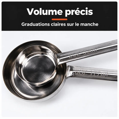 Louche à fond plat | Taille et couleur au choix