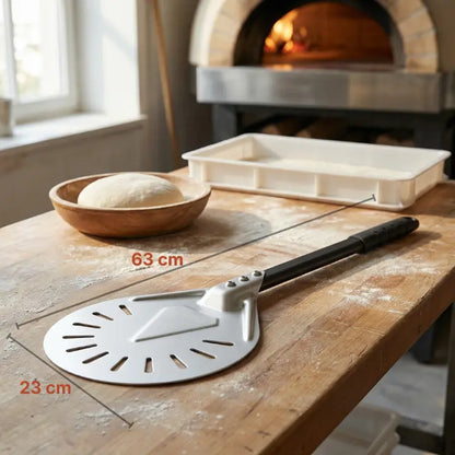 Pelle à pizza de rotation | Poignée Anti-Dérapante