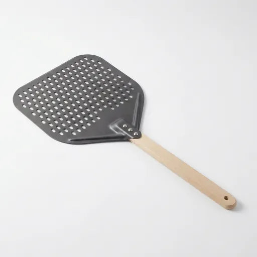 Pelle à Pizza Perforée 30–35 cm | Manche Bois