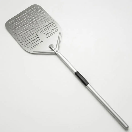 Longue Pelle à Pizza Perforée | Manche Argent