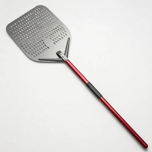 Longue Pelle à Pizza Perforée | Manche Rouge