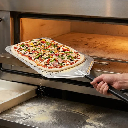 Pelle Rectangulaire 30x58 cm Perforée | Pour Pizza alla Pala et Focaccia