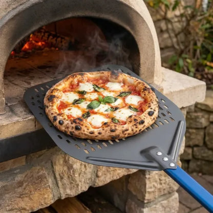 Pelle à Pizza Perforée 30–35 cm | Aluminium Bleu