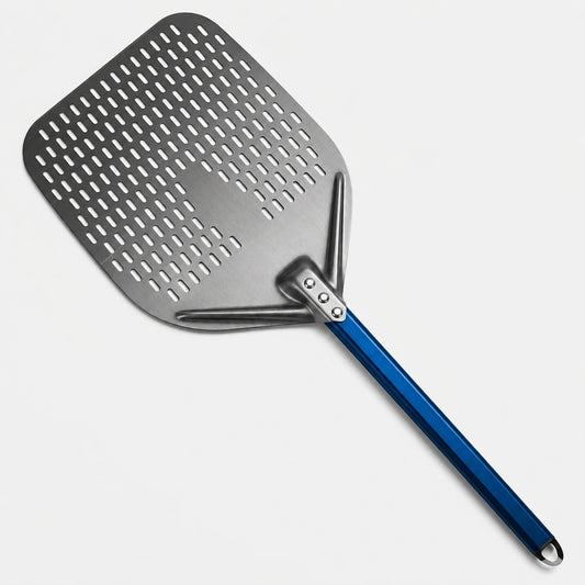 Pelle à Pizza Perforée 30–35 cm | Aluminium Bleu