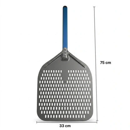 Pelle à Pizza Perforée 30–35 cm | Aluminium Bleu