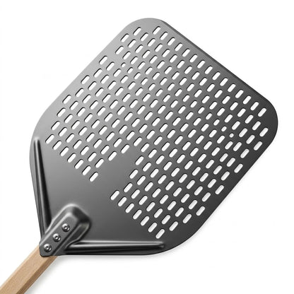 Pelle à Pizza Perforée 30–35 cm | Manche Bois