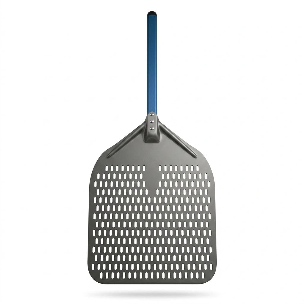 Pelle à Pizza Perforée 30–35 cm | Aluminium Bleu