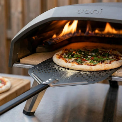 Pelle à Pizza Perforée | 35 x 138 cm | Grande portée