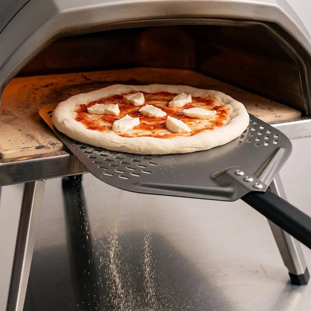 Pelle à Pizza Perforée 35 cm | Manche 138 cm