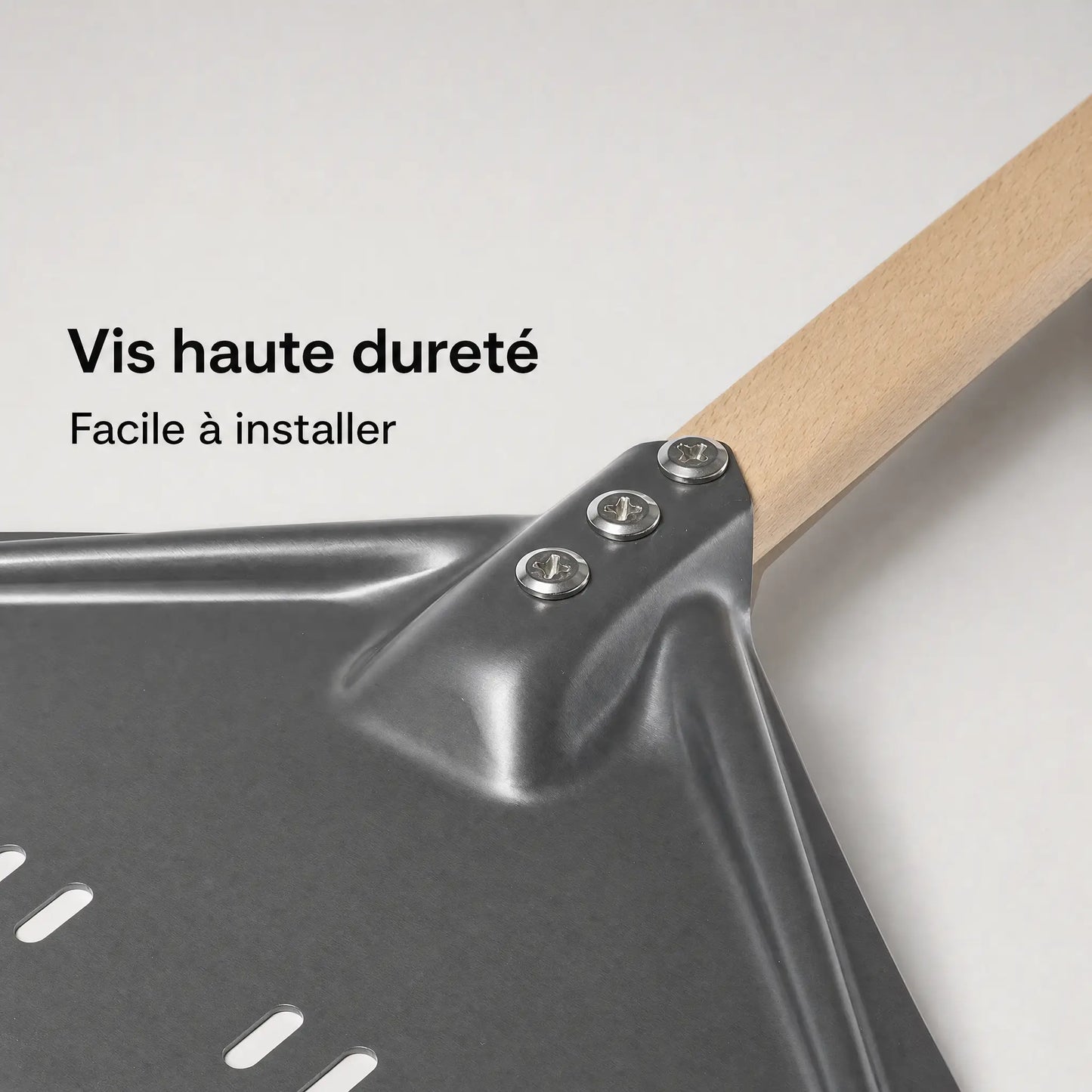 Pelle à Pizza Perforée | Manche Bois