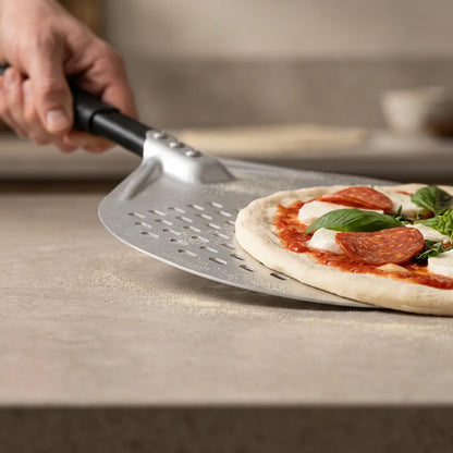 Pelle à Pizza Ronde Perforée | Tête 30 cm