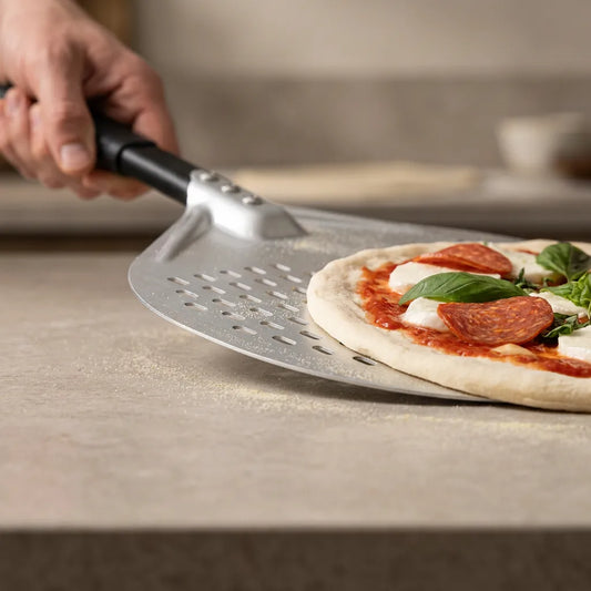 Pelle à Pizza Ronde Perforée | Tête 30 cm