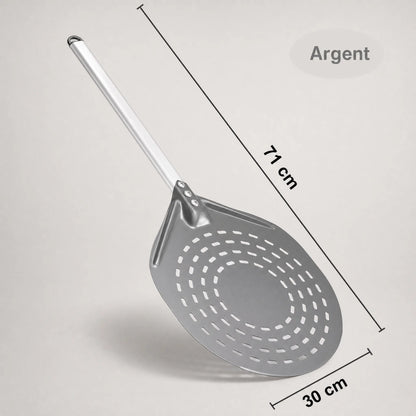 Pelle à Pizza Ronde Perforée 30 cm | Manche Aluminium