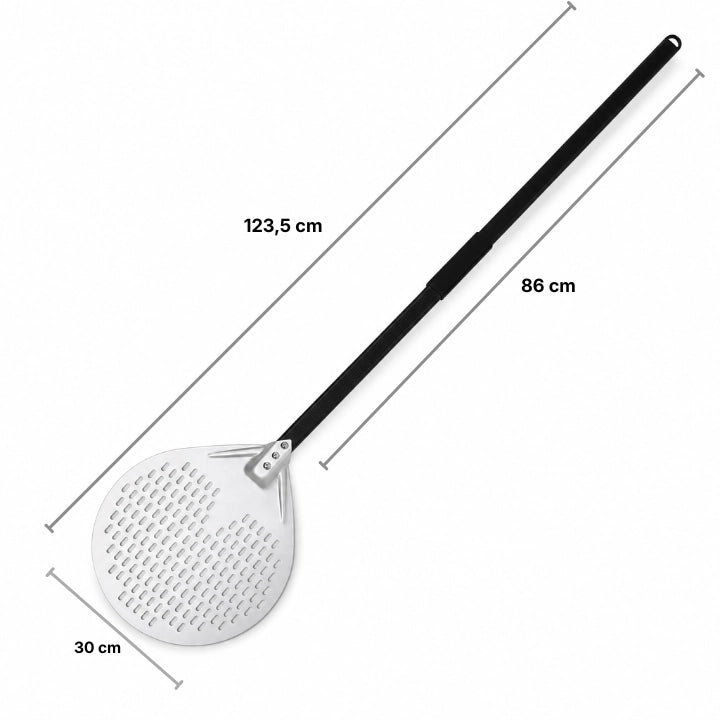 Pelle à Pizza Ronde Perforée | Tête 30 cm