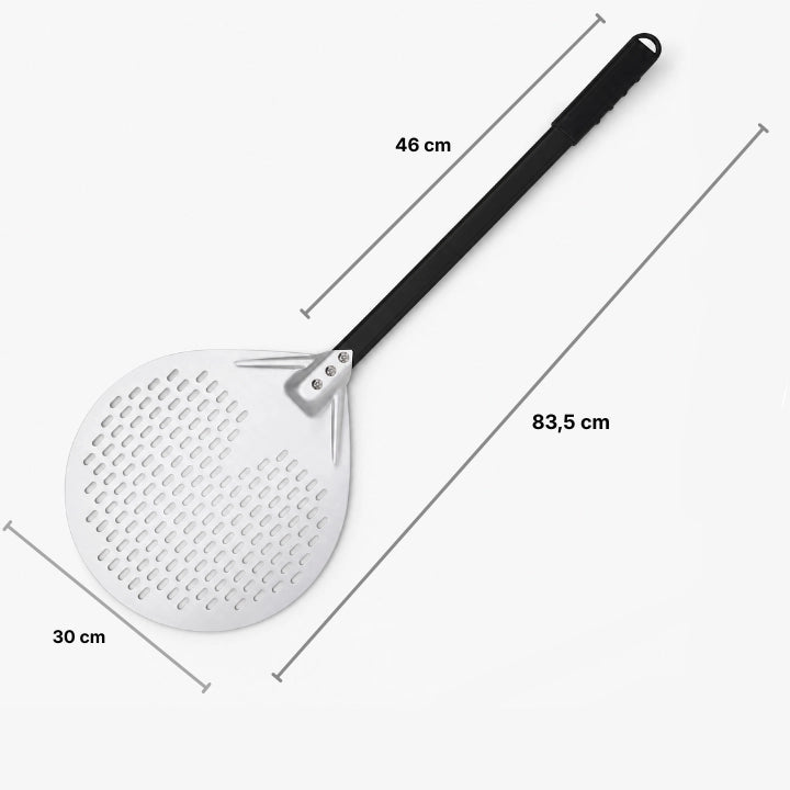 Pelle à Pizza Ronde Perforée | Tête 30 cm