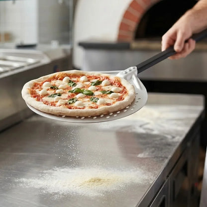 Pelle à Pizza Ronde Perforée | Tête 30 cm