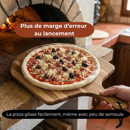 Pelle à pizza en bois d'acacia