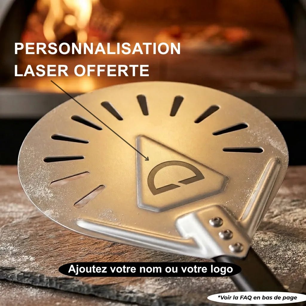 Pelle à pizza de rotation | Poignée Anti-Dérapante